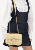 PINKO Borsa a tracolla Mini Love Bag Puff giallo vaniglia da donna 100039A0F2 C39Q PINKO 