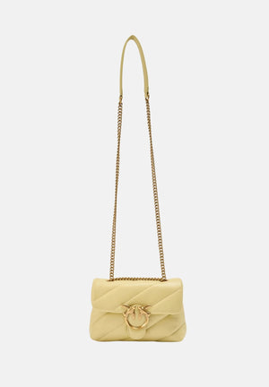 PINKO Borsa a tracolla Mini Love Bag Puff giallo vaniglia da donna 100039A0F2 C39Q PINKO 