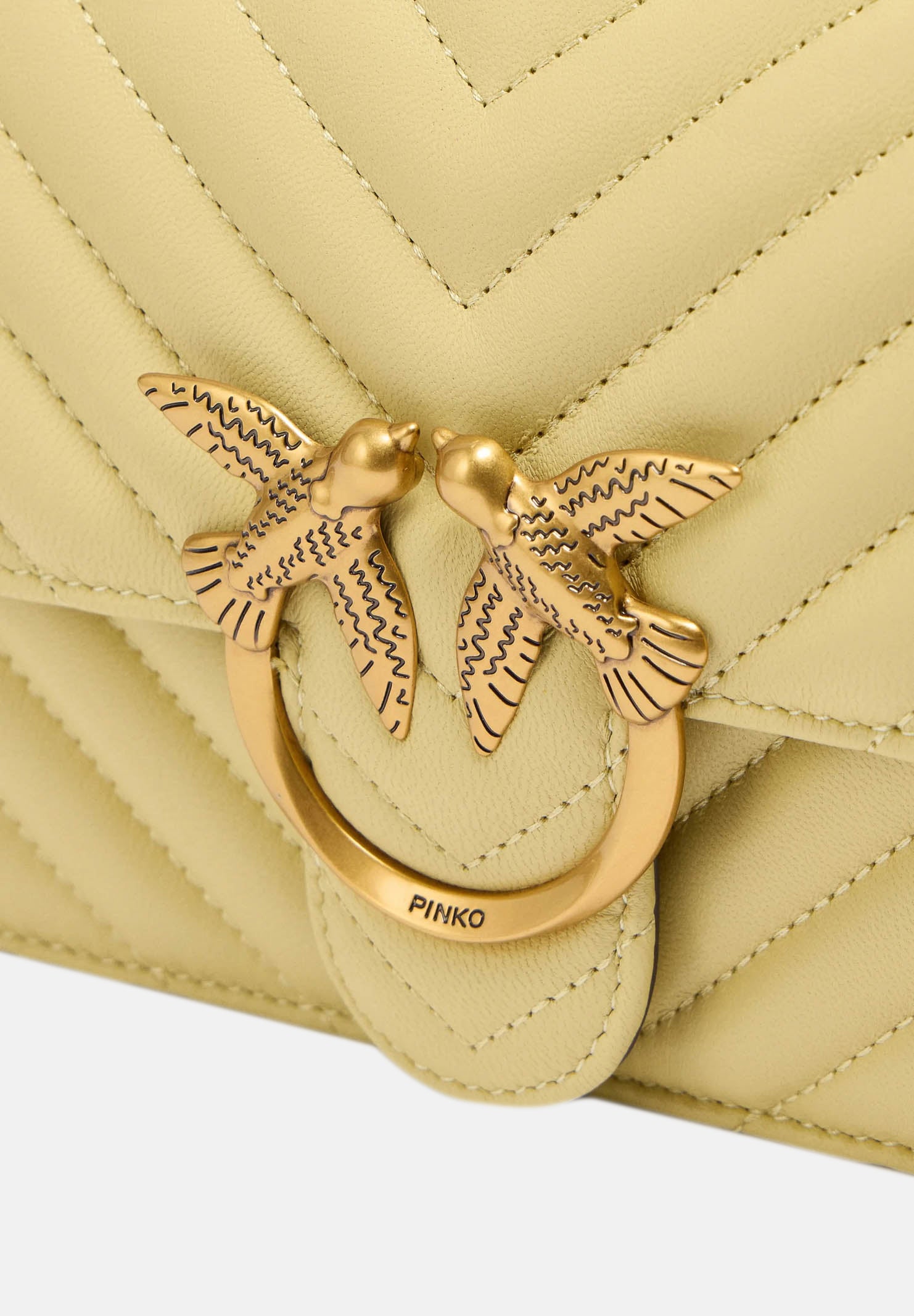 PINKO Borsa a tracolla Mini Love Bag One giallo vaniglia da donna 100074A0GK C39Q PINKO 