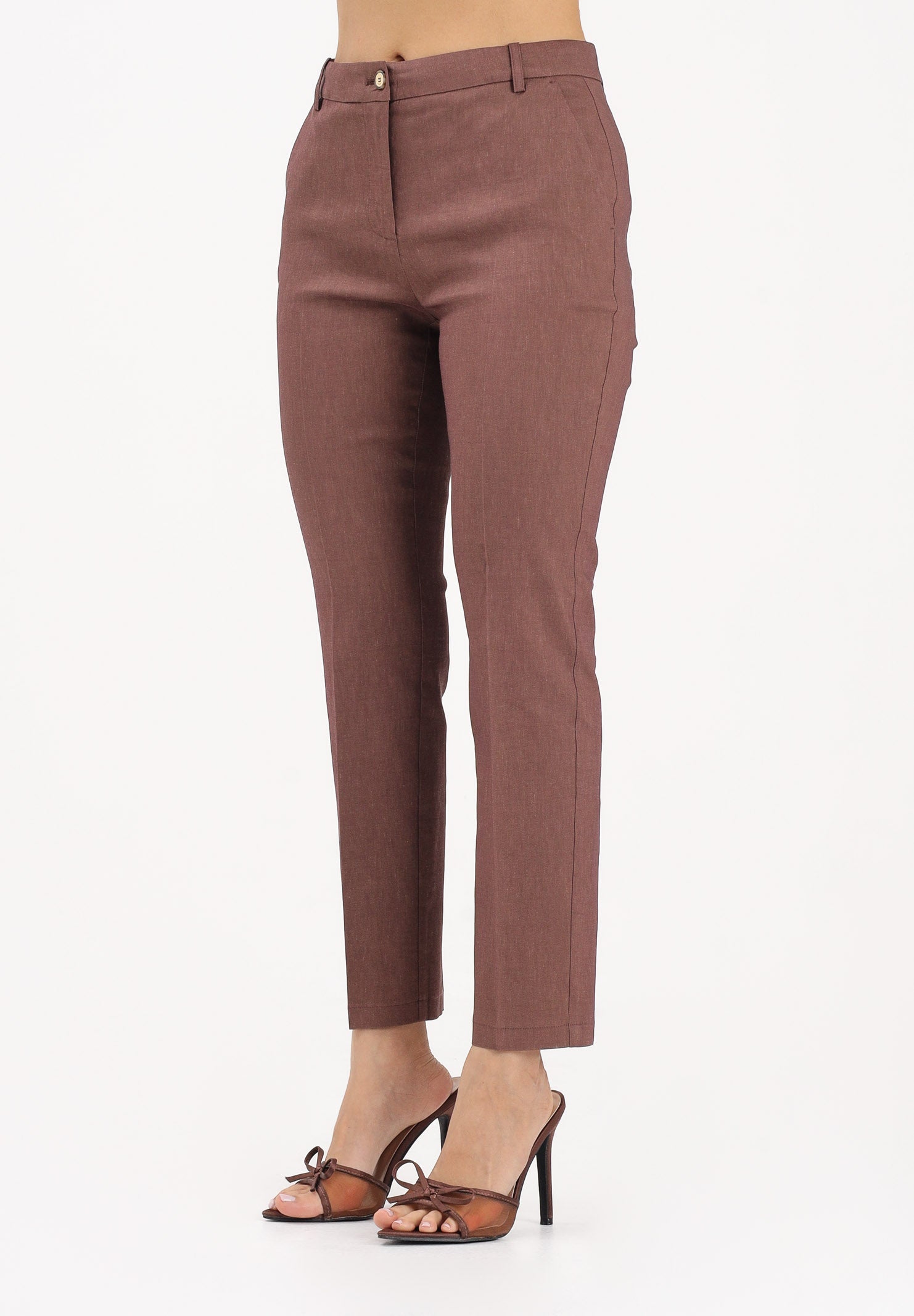 PINKO Pantalone elegante marrone da donna 100155A34I L78 PINKO 