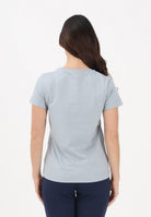 PINKO T-shirt a manica corta azzurro arona da donna con ricamo logo Love Birds 100355A339 E87 PINKO 