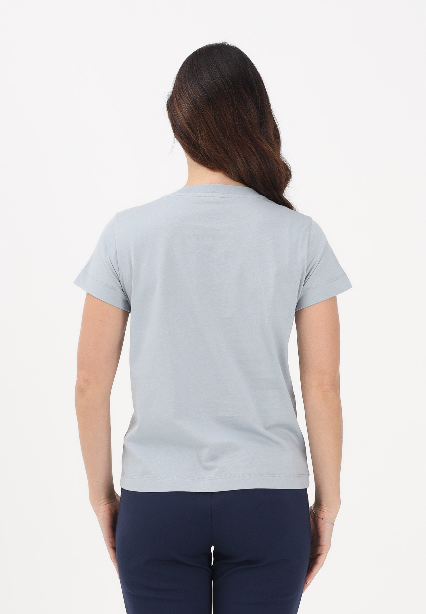 PINKO T-shirt a manica corta azzurro arona da donna con logo 100373A34F E87 PINKO 