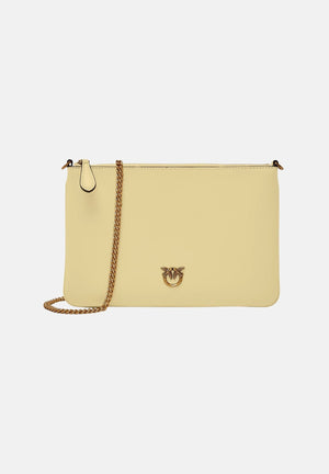 PINKO Pochette Classic Flat Love Bag Simply giallo vaniglia da donna 100455A0F1 C39Q PINKO 