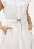 PINKO Abito chemisier bianco da donna con cintura 103111A2LD Z05 PINKO 