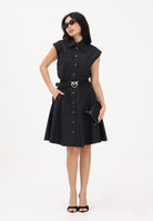 PINKO Abito chemisier nero da donna con cintura 103111A2LD Z99 PINKO 