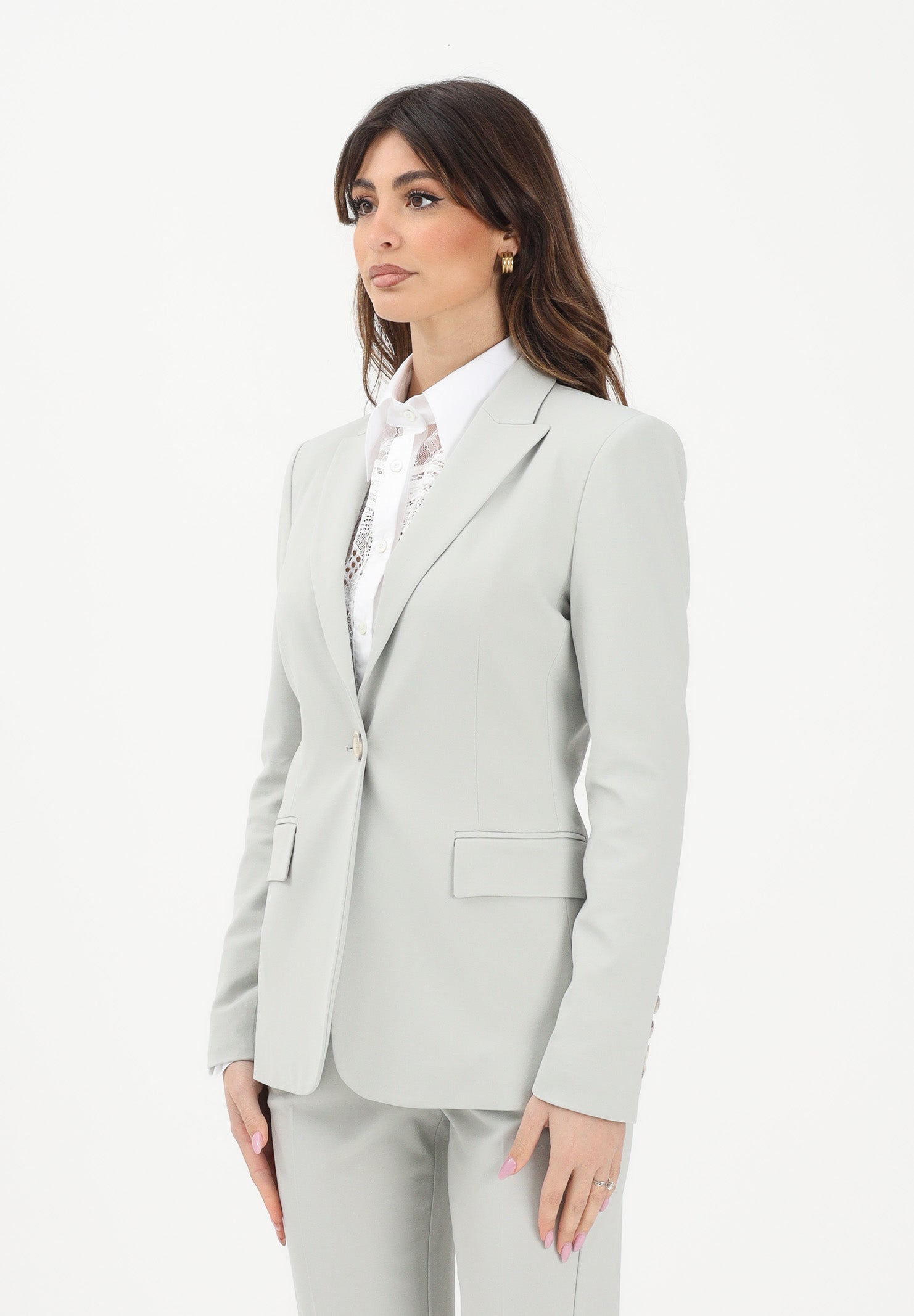 PINKO Giacca monopetto grigio chiaro da donna 104903A36R I18 PINKO 