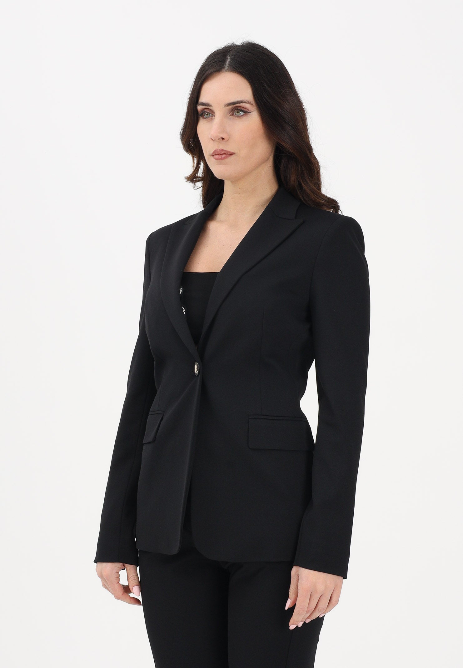 PINKO Giacca monopetto nera da donna 104903A36R Z99 PINKO 