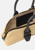 PINKO Borsa a mano Escape Bag Horizontal beige e nera da donna 105334A1RL C24Q PINKO 