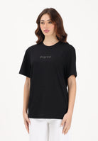 PINKO T-shirt a manica corta nera da donna con maxi scritta in strass 105526A33S Z99 PINKO 