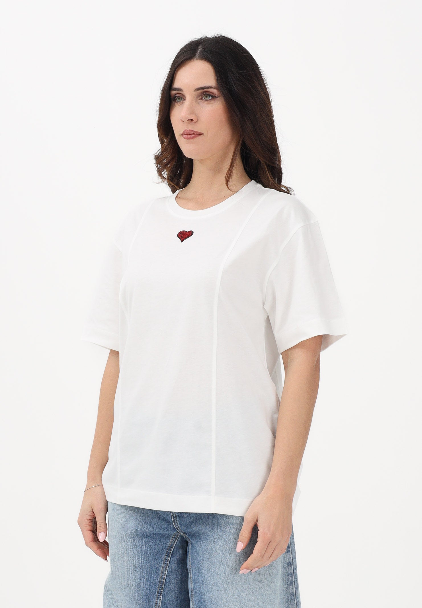 PINKO T-shirt a manica corta TORTINO bianca da donna 105665A326 Z05 PINKO 