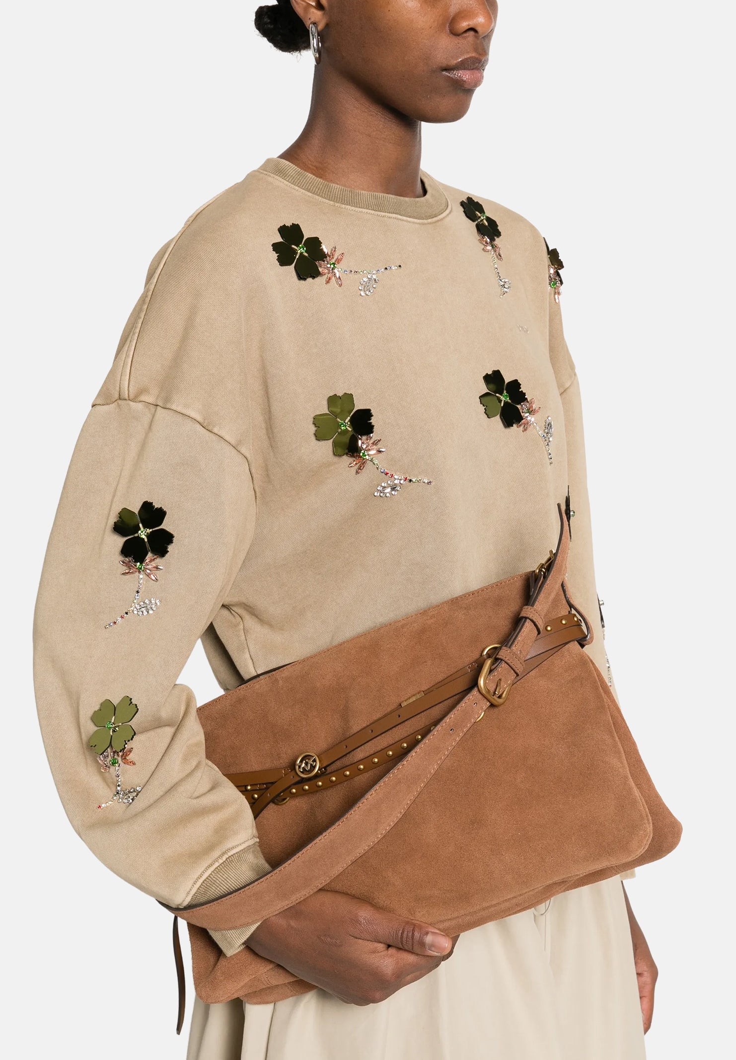 PINKO Shopper Belt Bag Big marrone da donna 105903A0F6 L17Q PINKO 