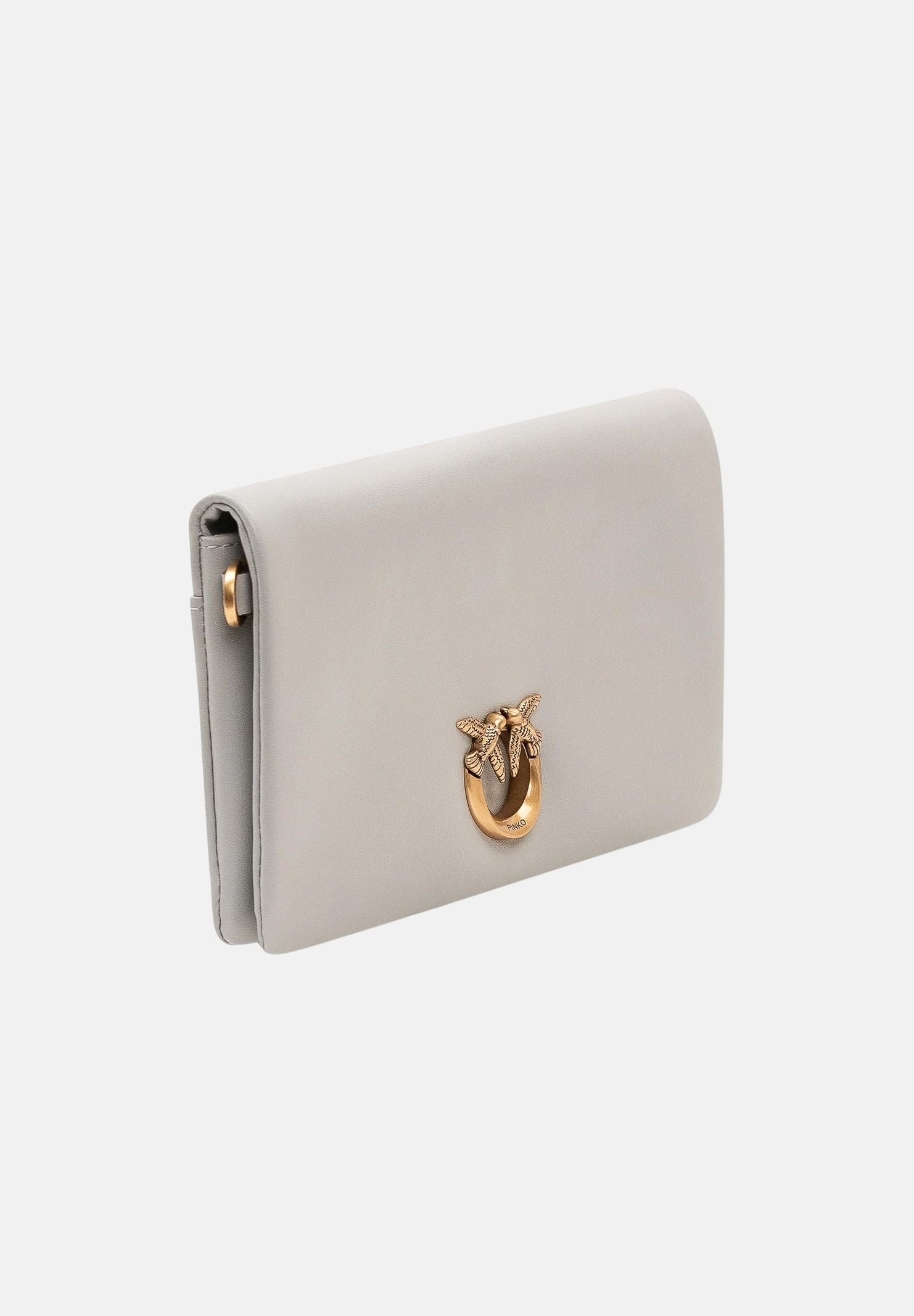 PINKO Pochette Love Bag Click Soft Horizontal Mini grigio perla da donna 106023A0QO K32Q PINKO 