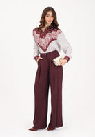 PINKO Pantalone elegante RUTH bordeaux da donna 106203A33H RR7 PINKO 