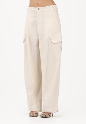 PINKO Pantalone cargo beige da donna 106278A2ER C03 PINKO 