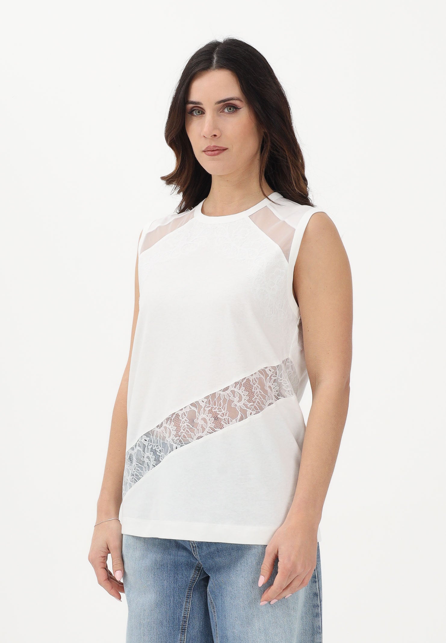 PINKO Top MOLLY bianco da donna 106291A335 Z05 PINKO 