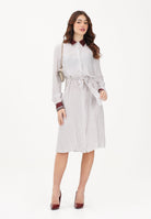 PINKO Abito midi ELICIA bianco da donna 106331A34R BBA PINKO 