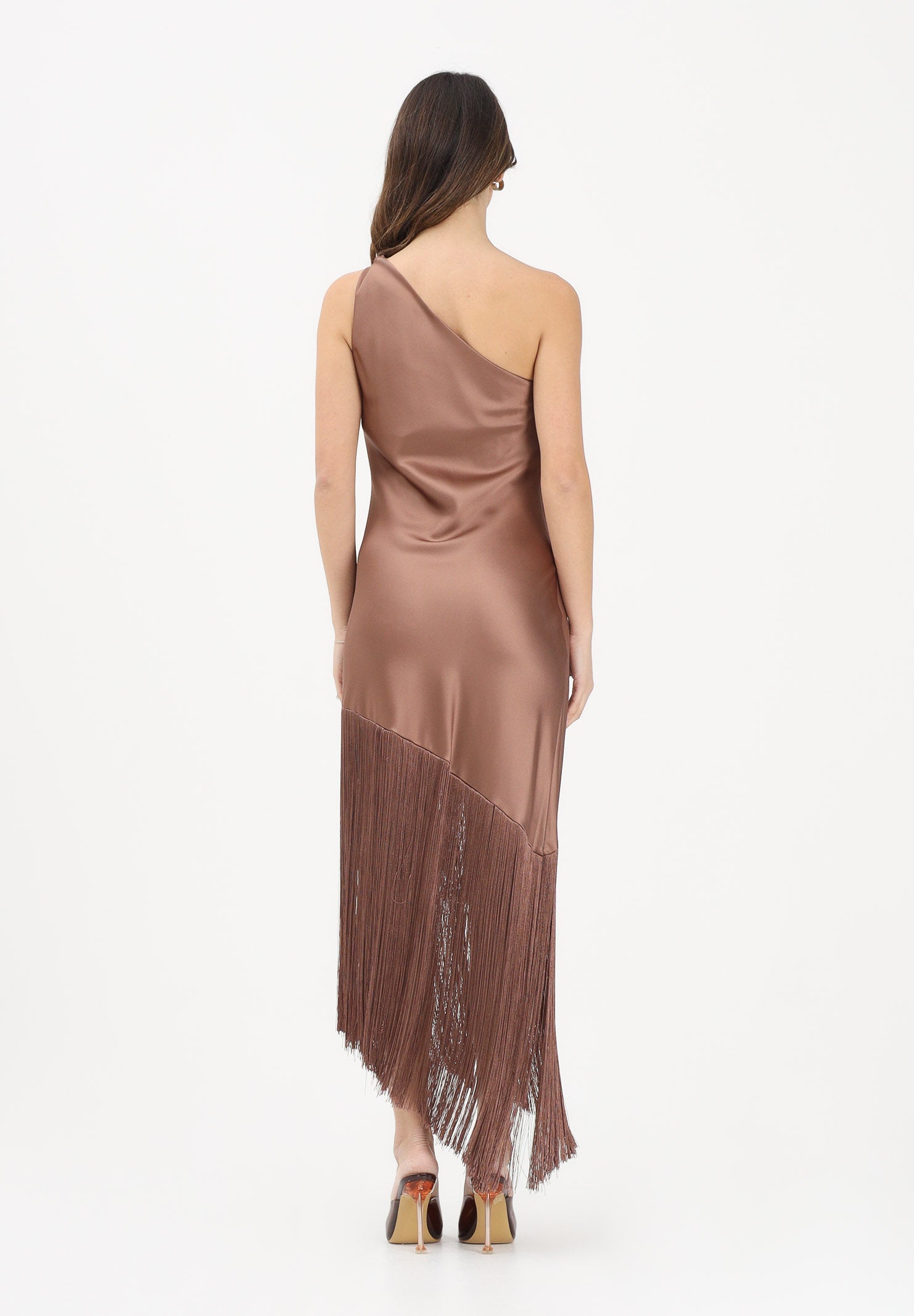 PINKO Abito midi Kiwi marrone da donna 106352A33D L50 PINKO 