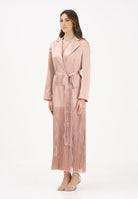 PINKO Abito lungo rosa da donna in satin con frange 106431A33D Q35 PINKO 