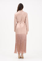 PINKO Abito lungo rosa da donna in satin con frange 106431A33D Q35 PINKO 