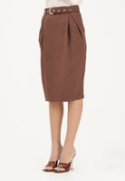 PINKO Gonna midi EDWENA marrone da donna 106449A2W6 L78 PINKO 