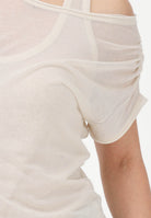 PINKO T-shirt a manica corta beige da donna composta da due pezzi 106460A2CL C03 PINKO 