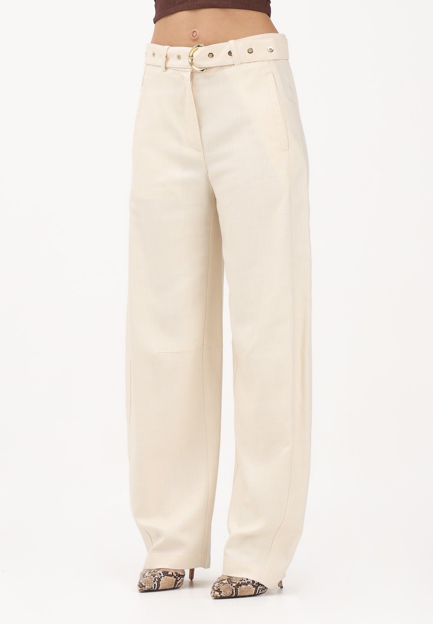 PINKO Pantalone elegante panna da donna 106492A2W6 C00 PINKO 