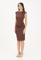 PINKO Abito midi marrone da donna in lino 106521A34I L78 PINKO 