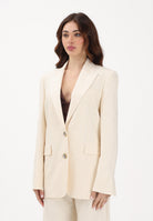 PINKO Giacca monopetto panna da donna 106529A2W6 C00 PINKO 