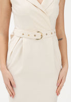 PINKO Abito midi burro da donna con cintura 106565A2W6 C00 PINKO 