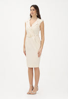 PINKO Abito midi burro da donna con cintura 106565A2W6 C00 PINKO 