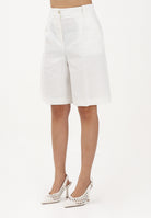 PINKO Bermuda bianco da donna con piega stirata 106594A34I Z05 PINKO 