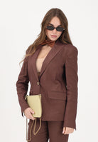PINKO Giacca monopetto marrone da donna 106597A34I L78 PINKO 