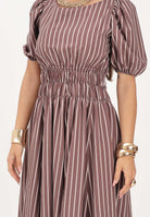 PINKO abito ETHEL in Multicolore Marrone-Rosa colore basico marrone da donna 106670A33Q LN1 PINKO 