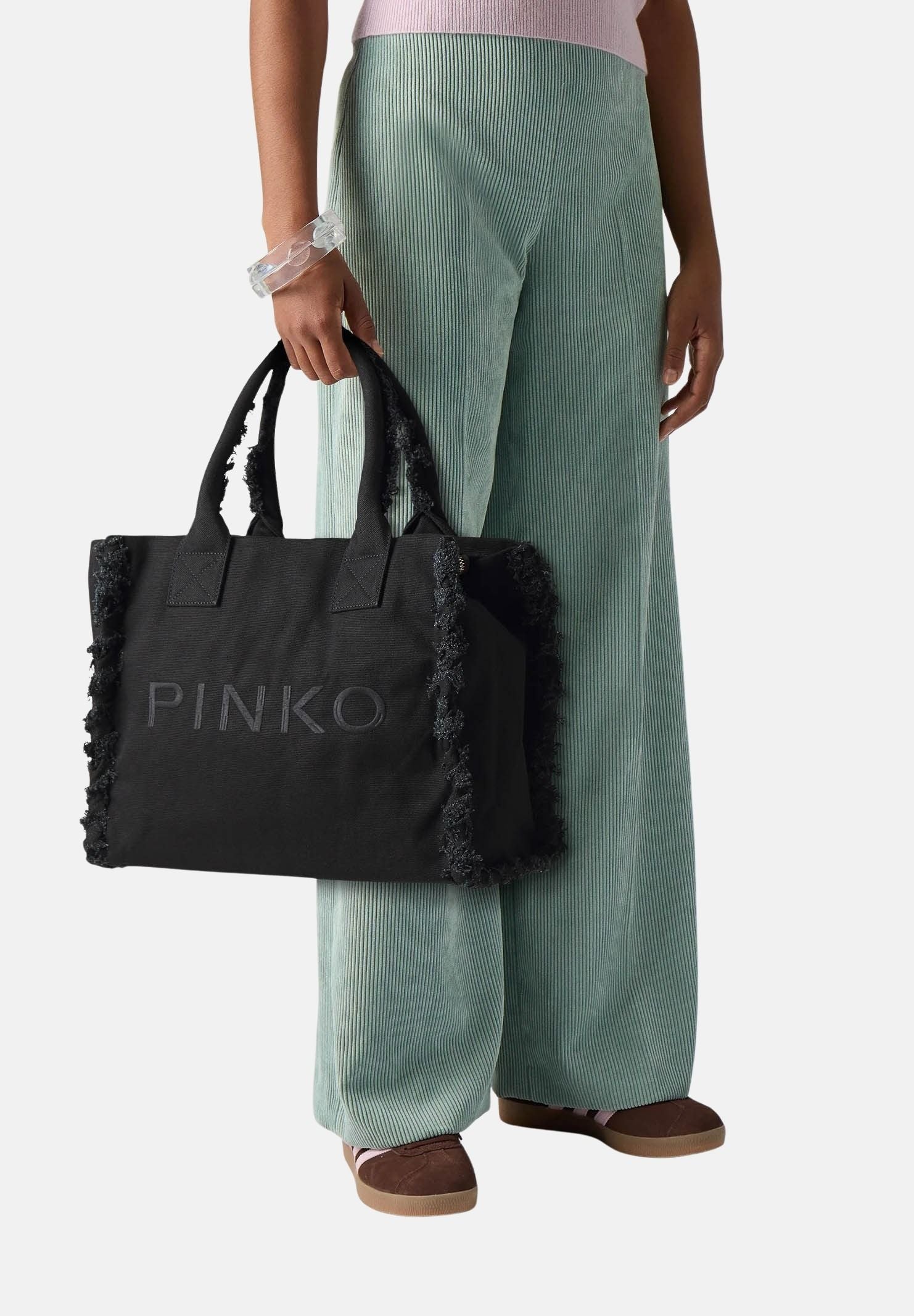 PINKO Shopper Beach nera da donna 106673A3A4 Z99 PINKO 