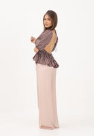 PINKO Top camicia Janette in multicolore marrone-rosa, colore marrone da donna 106674A33QLN1 LN1 PINKO 
