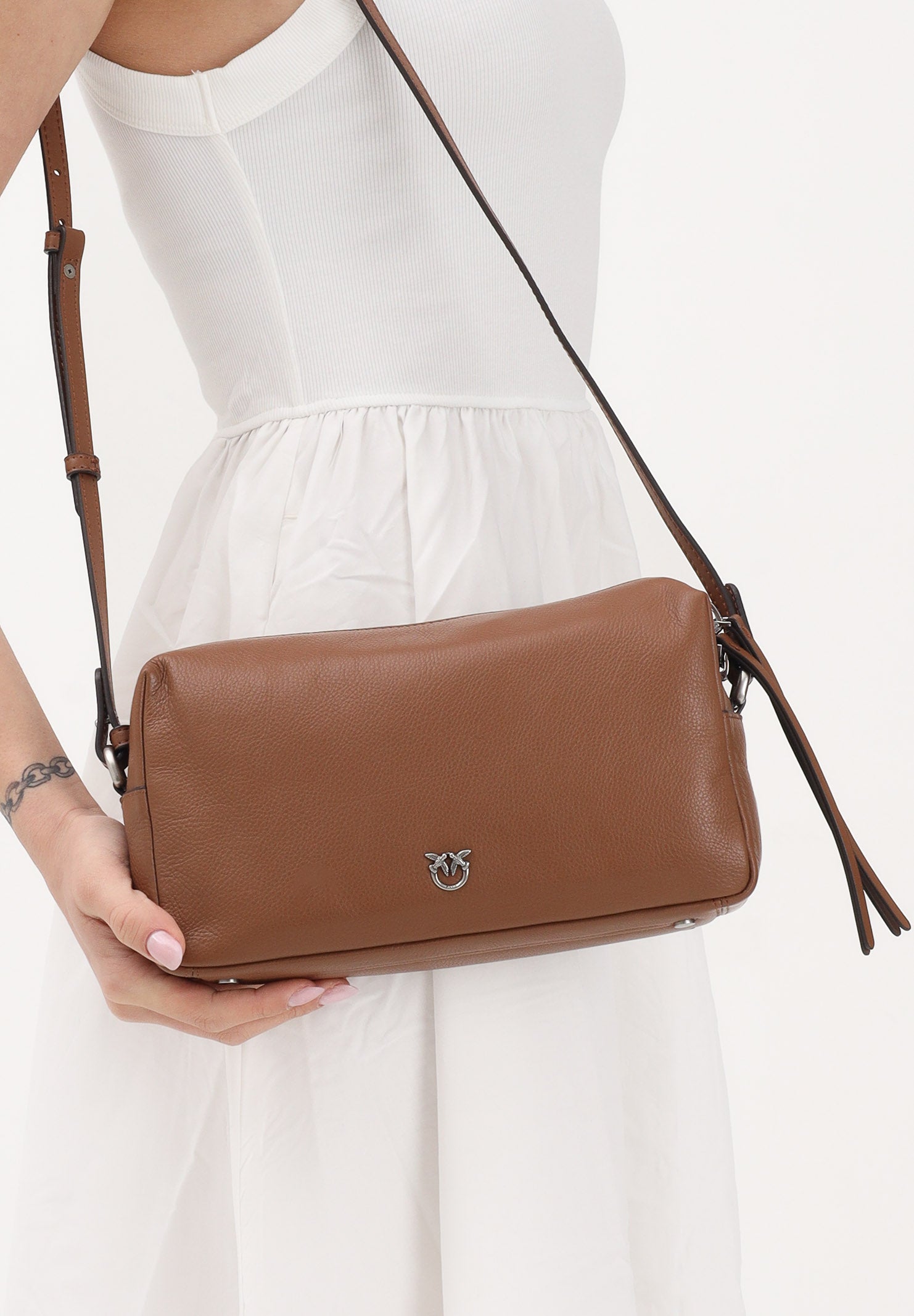 PINKO Borsa a spalla Trittico cuoio da donna 106761A2JG L17O PINKO 