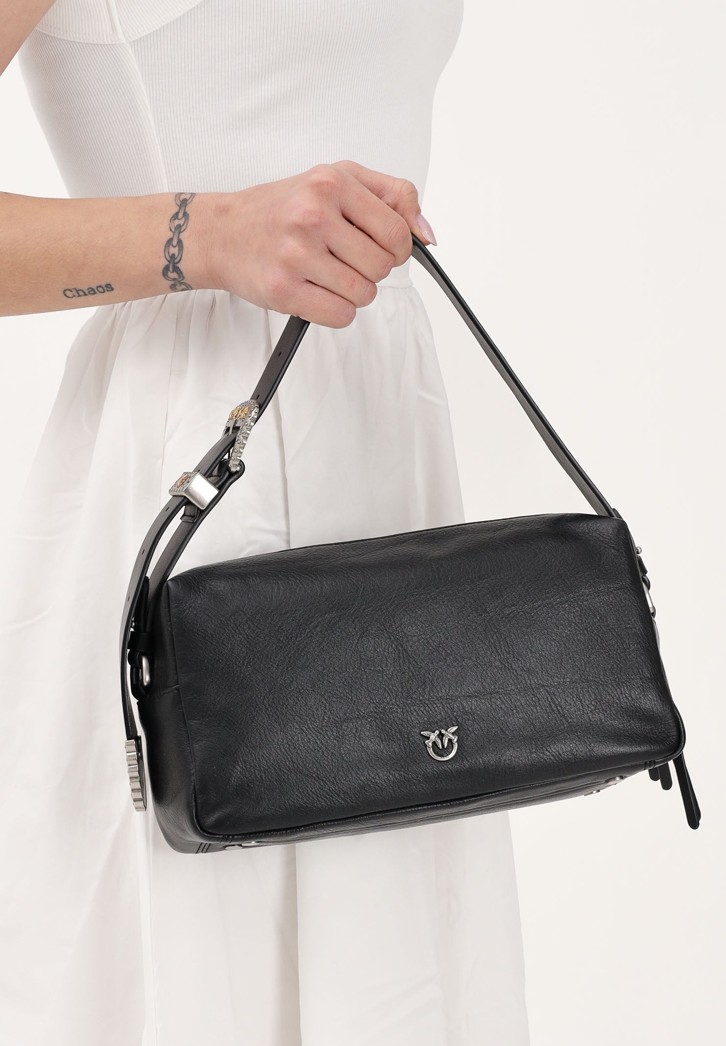 PINKO Borsa a spalla Trittico nera da donna 106761A2JG Z99O PINKO 
