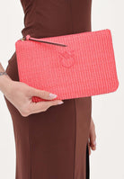 PINKO Pochette in rafia fucsia da donna 106763A39Y N17Q PINKO 