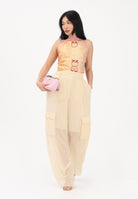 PINKO Pantalone elegante vaniglia da donna 106792A3AT C19 PINKO 