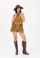 PINKO Shorts cargo kiwi da donna 106821A3AW L25 PINKO 