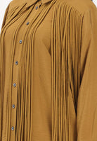 PINKO Camicia a manica lunga kiwi da donna con frange 106824A3AY L25 PINKO 