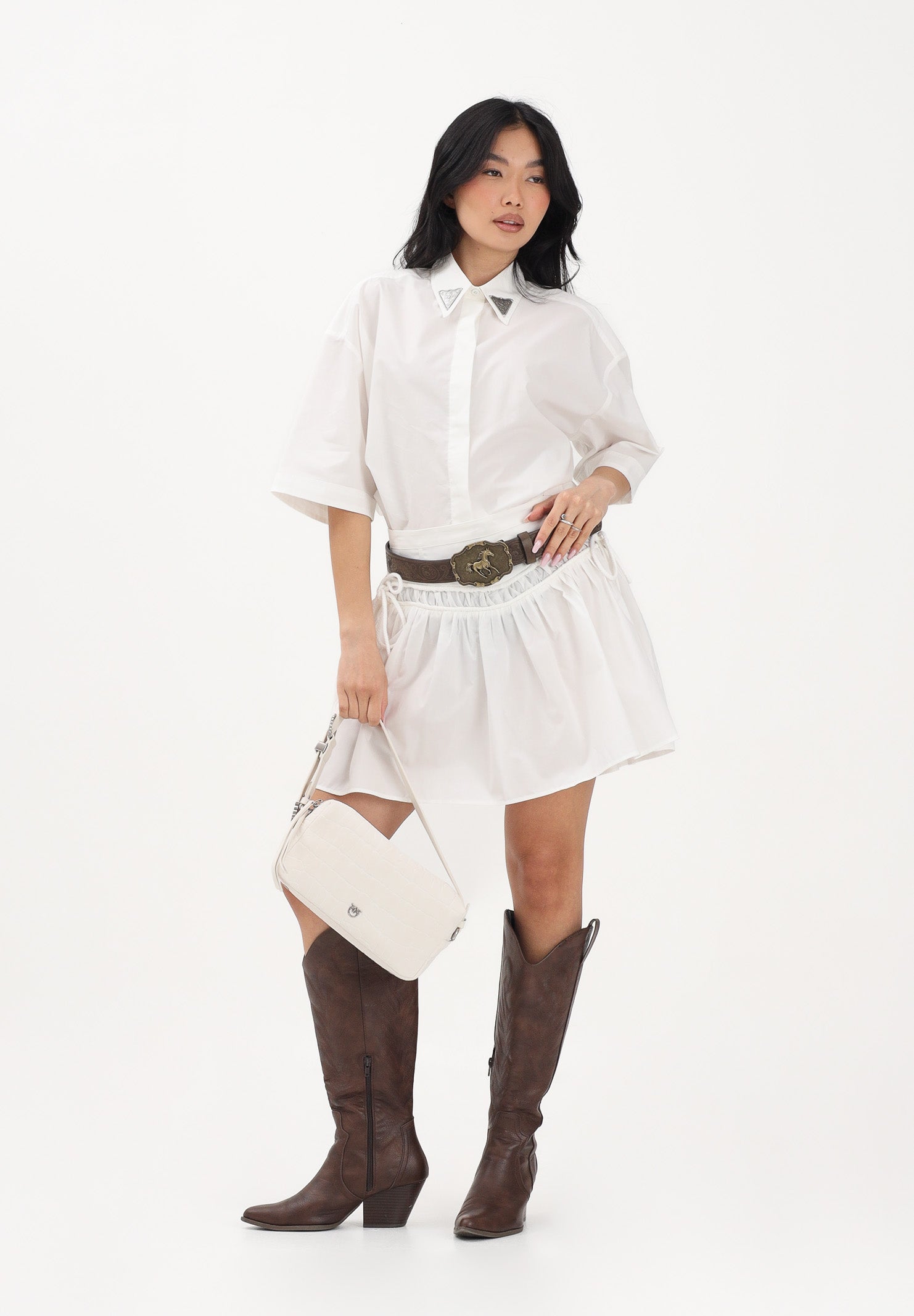 PINKO Gonna corta bianca da donna 106830A2LD Z05 PINKO 
