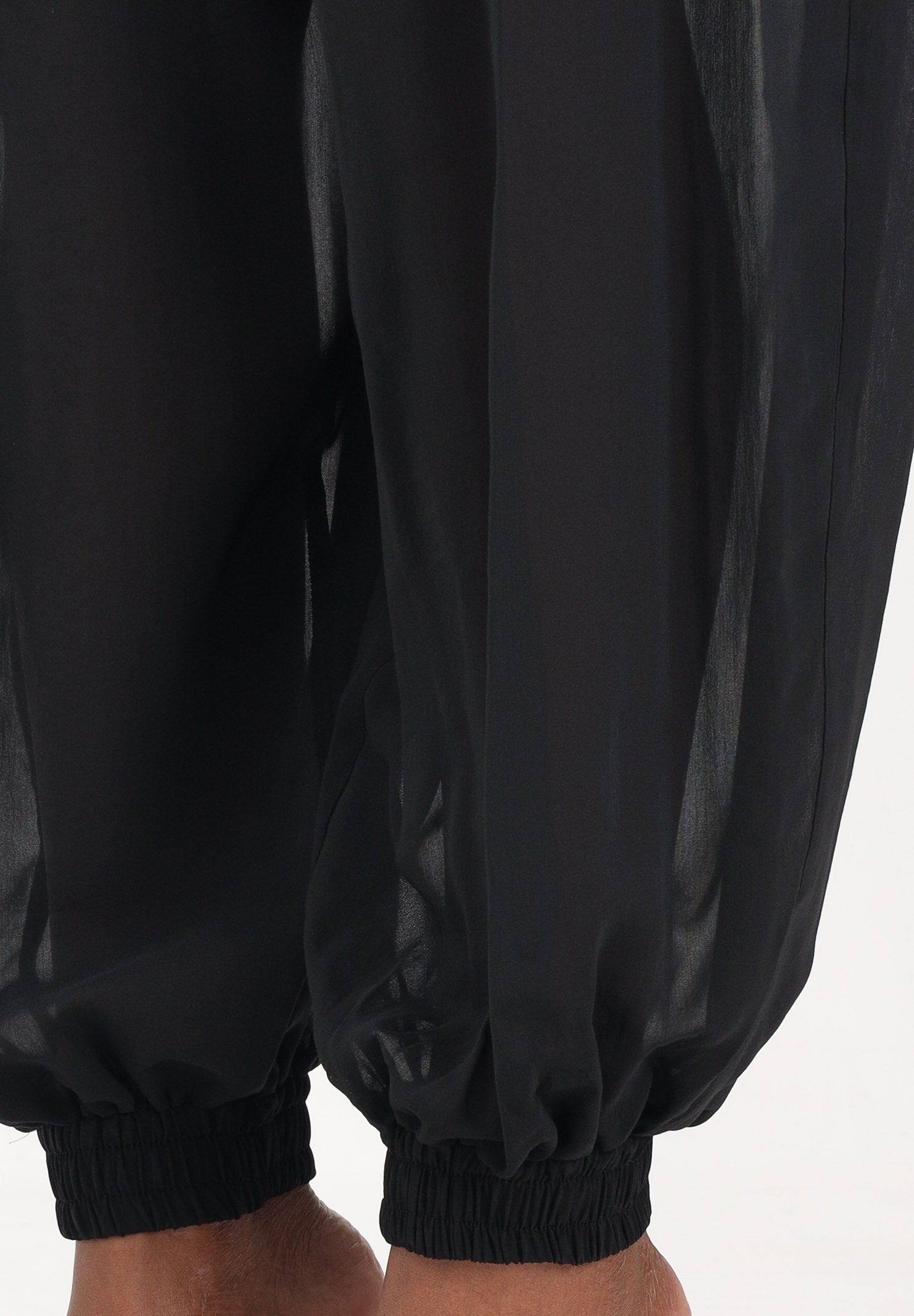 PINKO Pantalone nero da donna ampio e fluido 106845A3B2 Z99 PINKO 