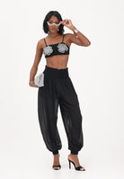 PINKO Pantalone nero da donna ampio e fluido 106845A3B2 Z99 PINKO 