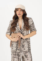 PINKO Giacca a manica corta beige da donna con stampa snake 106879A3BL CZ9 PINKO 