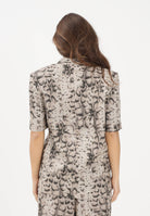 PINKO Giacca a manica corta beige da donna con stampa snake 106879A3BL CZ9 PINKO 