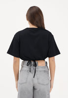 PINKO T-shirt a manica corta nera da donna con applicazioni metalliche 106907A3AR Z99 PINKO 