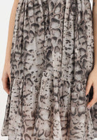 PINKO Abito corto beige da donna con stampa snake 106917A3AP CZ9 PINKO 
