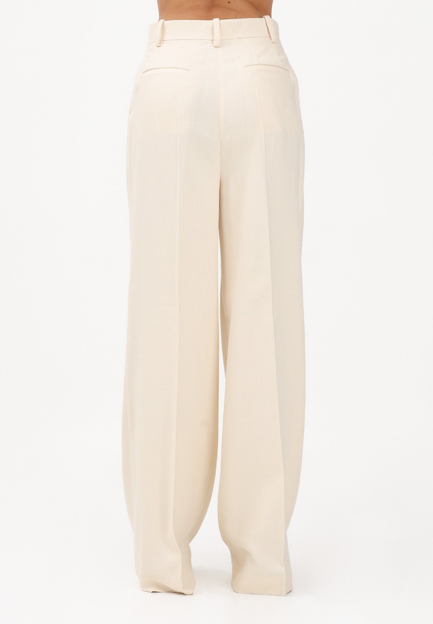 PINKO Pantalone elegante panna da donna con piega stirata 106918A2W6 C00 PINKO 