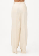 PINKO Pantalone elegante panna da donna con piega stirata 106918A2W6 C00 PINKO 